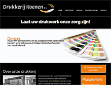 Tablet Screenshot of drukkerij-koenen.nl
